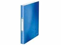 Leitz Ringbuch WOW 42570036 DIN A4 2Ringe 32mm blau metallic