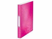 Leitz Ringbuch WOW 42570023 DIN A4 2Ringe 32mm pink metallic