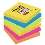 3M 6546SR, Quadratisch, Blau, Gr&uuml;n, Orange, Pink, Gelb, Papier, 76 mm, 76 mm, 90