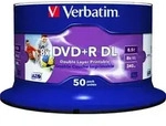 Verbatim DVD+R DL 8.5GB/240Min/8x VERBATIM 43703(VE50)