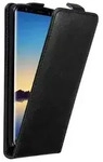 Cadorabo H&uuml;lle f&uuml;r Samsung Galaxy NOTE 8 Schutz H&uuml;lle in Schwarz Flip Etui