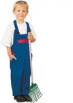 Kinderlatzhose,100%BW,292g/qm,134/140,kornbl./rot