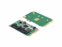 Delock MiniPCIe I/O PCIe full size 2 x SATA 6 Gb/s Speicher-Controller 6Gb/s 600 MBps
