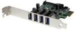 StarTech.com 4 Port PCI Express USB 3.0 SuperSpeed Schnittstellenkarte mit UASP