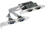 INLINE - Schnittstellenkarte - 4x Seriell 9-pol - PCIe (PCI-Express)