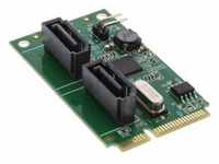 InLine® Mini-PCIe 2.0 Karte, 2x SATA 6Gb/s, RAID 0,1,SPAN I/O-Karten / Cardreader