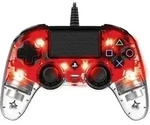 Nacon Compact Light Edition Gamepad PlayStation 4 Rot, Transparent
