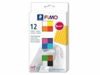 Staedtler Fimo Modelliermasse Soft Mehrfarbig, Knetmasse, Gemischte Farben,