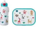 Mepal Pausenset Campus Animal Friends &ndash; Trinkflasche und Brotdose mit Bento-Einsatz