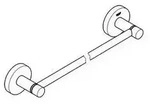GROHE Badetuchhalter ESSENTIALS 504mm, Bohrabstand 450mm chrom