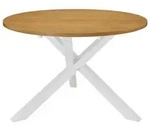 vidaXL Esstisch Wei&szlig; 120x75 cm MDF