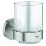 GROHE Glas ESSENTIALS mit Halter supersteel