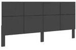 vidaXL Kopfteil Dunkelgrau Stoff 200&times;200 cm