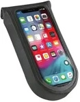 KLICKfix Phone Bag Tour S mit Adapter transparent/schwarz, mit Drehkupplung, schwarz