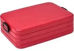 Mepal Take a Break Large Nordic red&ndash; 1500 ml Inhalt &ndash; Lunchbox mit Trennwand &ndash;