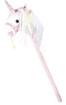 Small foot 10279 - Steckenpferd Wei&szlig;es Einhorn, mit Ger&auml;usch-Funktion, wei&szlig;/rosa,