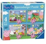 RAVENSBURGER Peppa Pig Puzzle: Spa&szlig;tage 4in1 (12,16,20,24 Teile)
