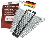 FAMEX 10355-15 Ringmaulschl&uuml;ssel Satz - Gabelringschl&uuml;ssel Maulschl&uuml;ssel