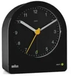 Braun BC22, Quarzwecker, Rund, Schwarz, Gelb, 12 h, Summer, Analog