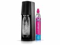 SodaStream Soda Maker Terra black Schwarz QC with CO2 & 1L PET bottle (1012811411)