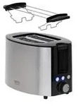 Camry CR 3215 2-Scheiben-Toaster 1000 W mit Br&ouml;tchenrost - Silber