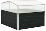 vidaXL Gew&auml;chshaus Anthrazit 100x100x77 cm Verzinkter Stahl