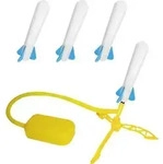 Stomp Rocket 365044 Jr. Glow, 4 GITD-Raketen Spielzeug 1St.