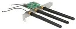 DeLOCK PCI Express Card > 1 x internal M.2 Key A Slot with 3 external Antennas