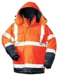 Sicherheits Jacke - Gr. XL - fluoreszierend orange - EN ISO 20471 Kl. 3 - 100% PES -