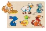 goki 57929 Hintergrundbildpuzzle Mutter und Kind, bunt