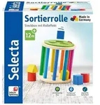 Selecta 62007 - Sortierrolle, Steckbox, Holz, 13 cm Steckbox mit Rolleffekt