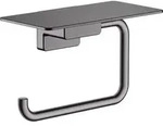 hansgrohe Papierrollenhalter ADDSTORIS mit Ablage brushed black