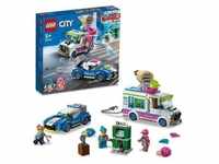 LEGO 60314 City Eiswagen-Verfolgungsjagd, Spielzeugauto für Kinder ab 5 Jahren, mit