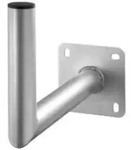 Wentronic Goobay Aluminuim SAT-Sch&uuml;ssel Wandhalter, Grau