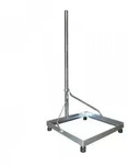 PremiumX Balkonst&auml;nder 50x50cm Stahl 1m Mast Flachdachst&auml;nder Flachdachalterung