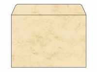sigel Umschlag, C5, 90 g/qm, gummiert, Marmor beige