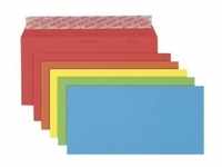 Briefumschläge Color C5/6 5 Farben sortiert Haftklebung Papier 100 g/qm VE=20 Stück