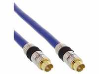 InLine® S-VHS Kabel, PREMIUM, vergoldete Stecker, 4pol mini DIN Stecker / 1m Kabel