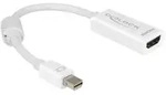 Delock Adapter mini Displayport 1.1 Stecker > HDMI Buchse Passiv wei&szlig;