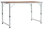 vidaXL Klappbarer Campingtisch Aluminium 120 x 60 cm