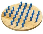 3301 - Solitaire, gro&szlig;, 380 mm,Brettspiel aus Holz, 1-2 Spieler, ab 8 Jahre