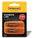 INTENSO USB-Stick Rainbow Line, 64 GB, 2er Pack