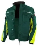 QUALITEX HIGH QUALITY WORKWEAR Bundjacke IRON - gr&uuml;n/warngelb - Herren: XL...