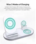Aukey LC-A3-Whi Aircore Wireless Charger 15W Wei&szlig;, Kabelloses Laden, magnetisches