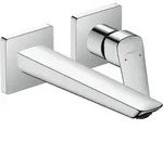 hansgrohe HG Fertigmontageset LOGIS f UP 2-Loch-Waschtischmischer Al