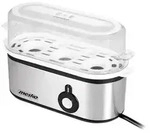 Mesko MS 4485 Eierkocher f&uuml;r 3 Eier inkl. Messbecher mit Nadel - Silber