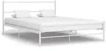 vidaXL Bettgestell Wei&szlig; Metall 140&times;200 cm