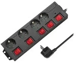 LogiLink - Steckdosenleiste - Wechselstrom 250 V - 3680 Watt - Ausgangsanschl&uuml;sse: 4