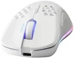 DELTACO GAMING WM80 Gaming-Maus Funk Optisch Wei&szlig; 7 Tasten 4800 dpi Beleuchtet,
