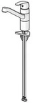 Hansa Pinto Einhebelmischer K&uuml;chenarmatur 4508 Ausladung 213mm DN15 Chrom